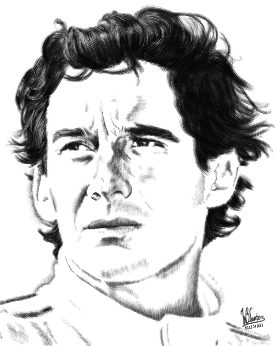 900x1133 Ayrton Senna - Ayrton Senna Drawing