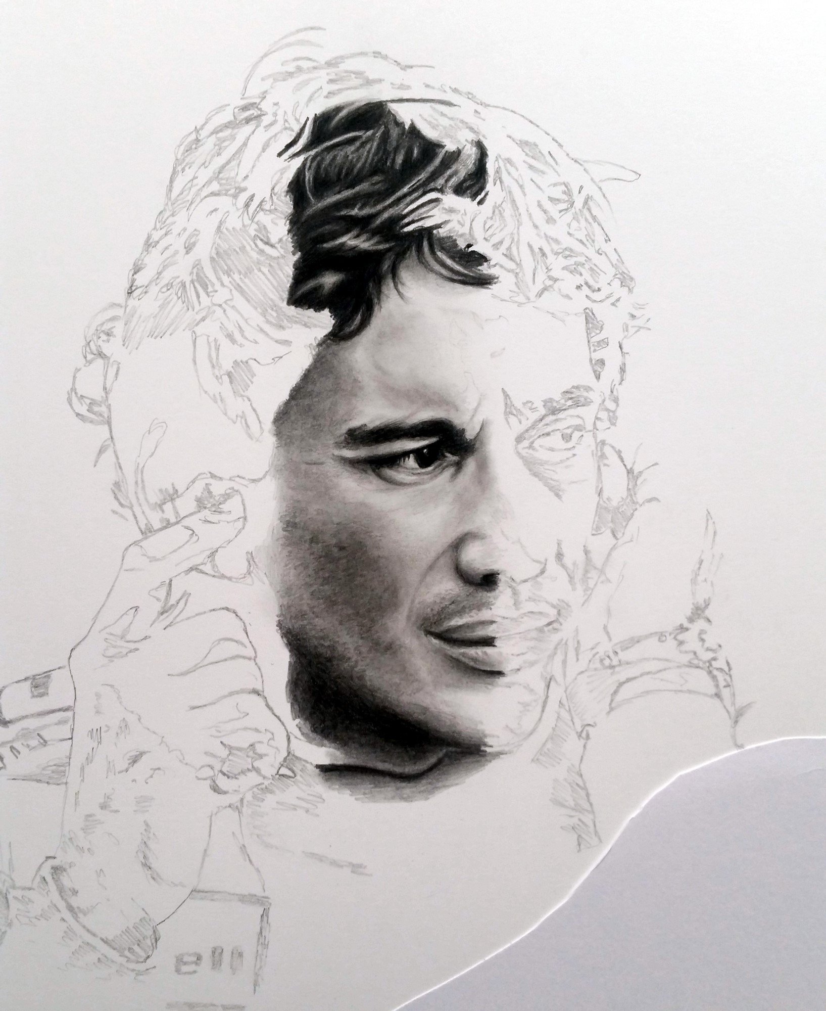 1635x2000 Ayrton Senna Mclaren Limited Edition Print Wjhenley Art - Ayrton Senna Drawing