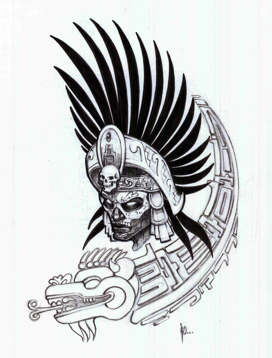 900x1187 aztec warrior wallpaper designs - Aztec Art Drawings