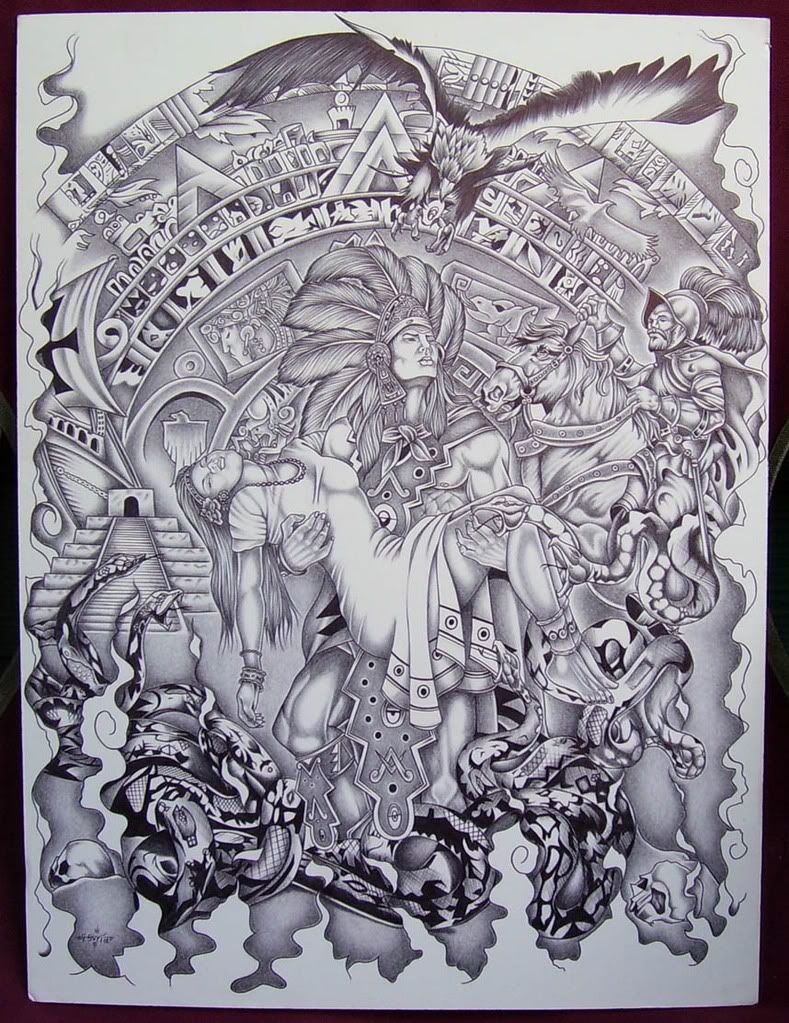 789x1023 mexican aztec art aztec art drawings - Aztec Art Drawings