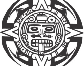 340x270 aztec calendar etsy - Aztec Calendar Drawing