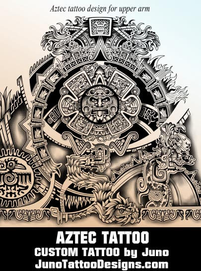 405x545 aztec tattoos templates calendar tattoo get yours - Aztec Calendar Drawing
