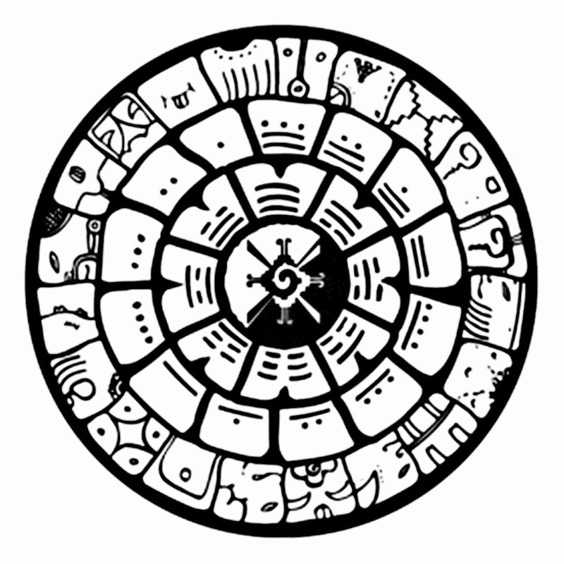 Aztec Calendar Drawing at Explore collection of