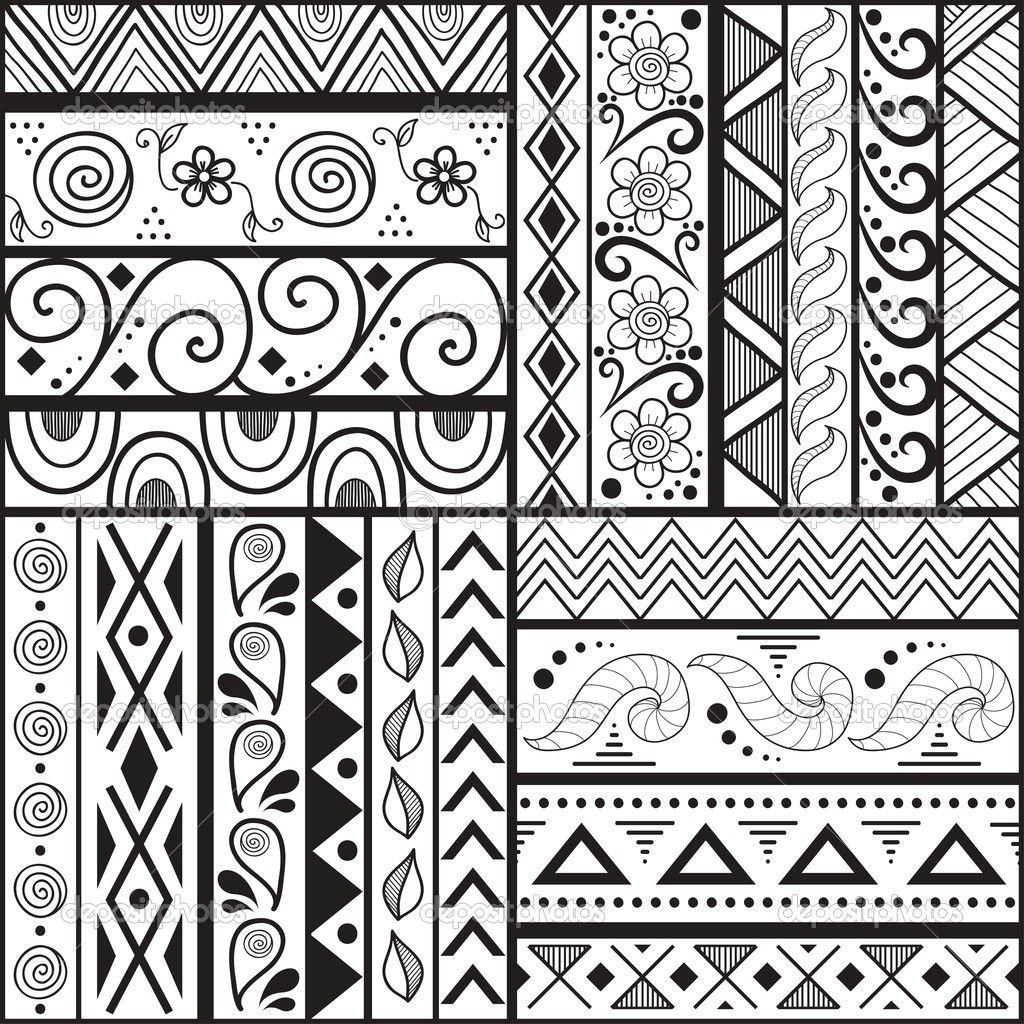 1024x1024 Easy Aztec Drawings With Easy Patterns To Draw Cool But Easy - Aztec Drawings