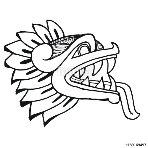 500x500 Mexican Aztec Drawing Tatoo Stock Image And Royalty Free Vector - Aztec Drawings