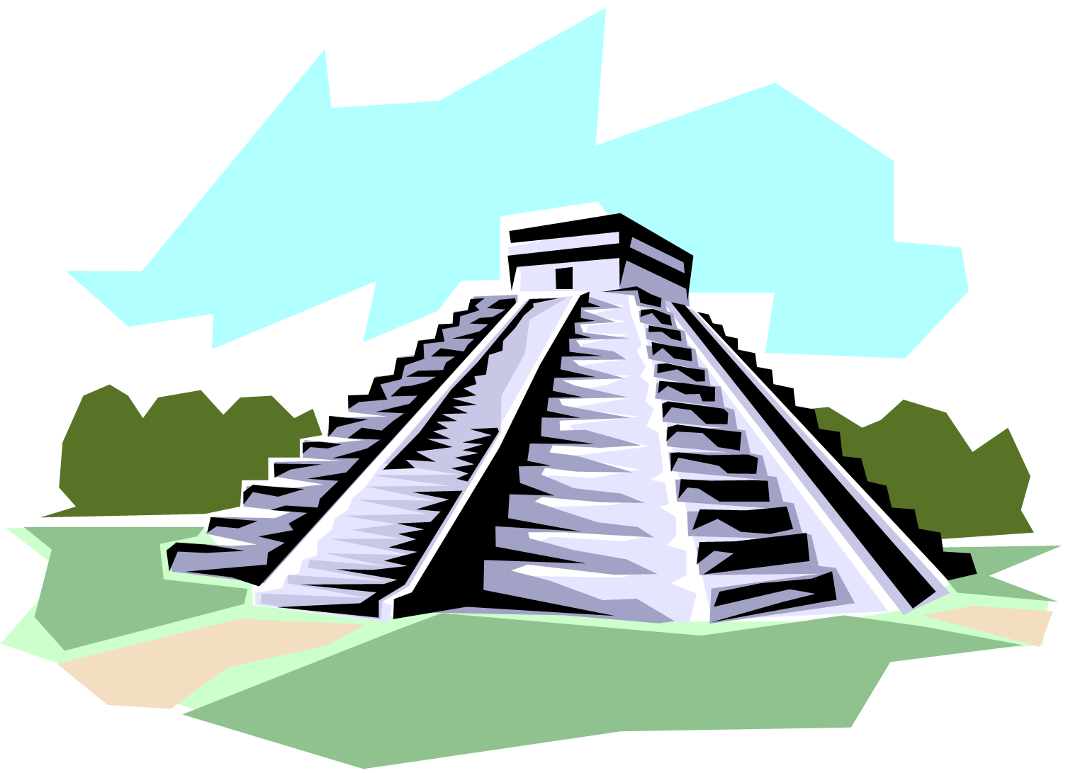 Aztec Pyramid Drawing at Explore collection of