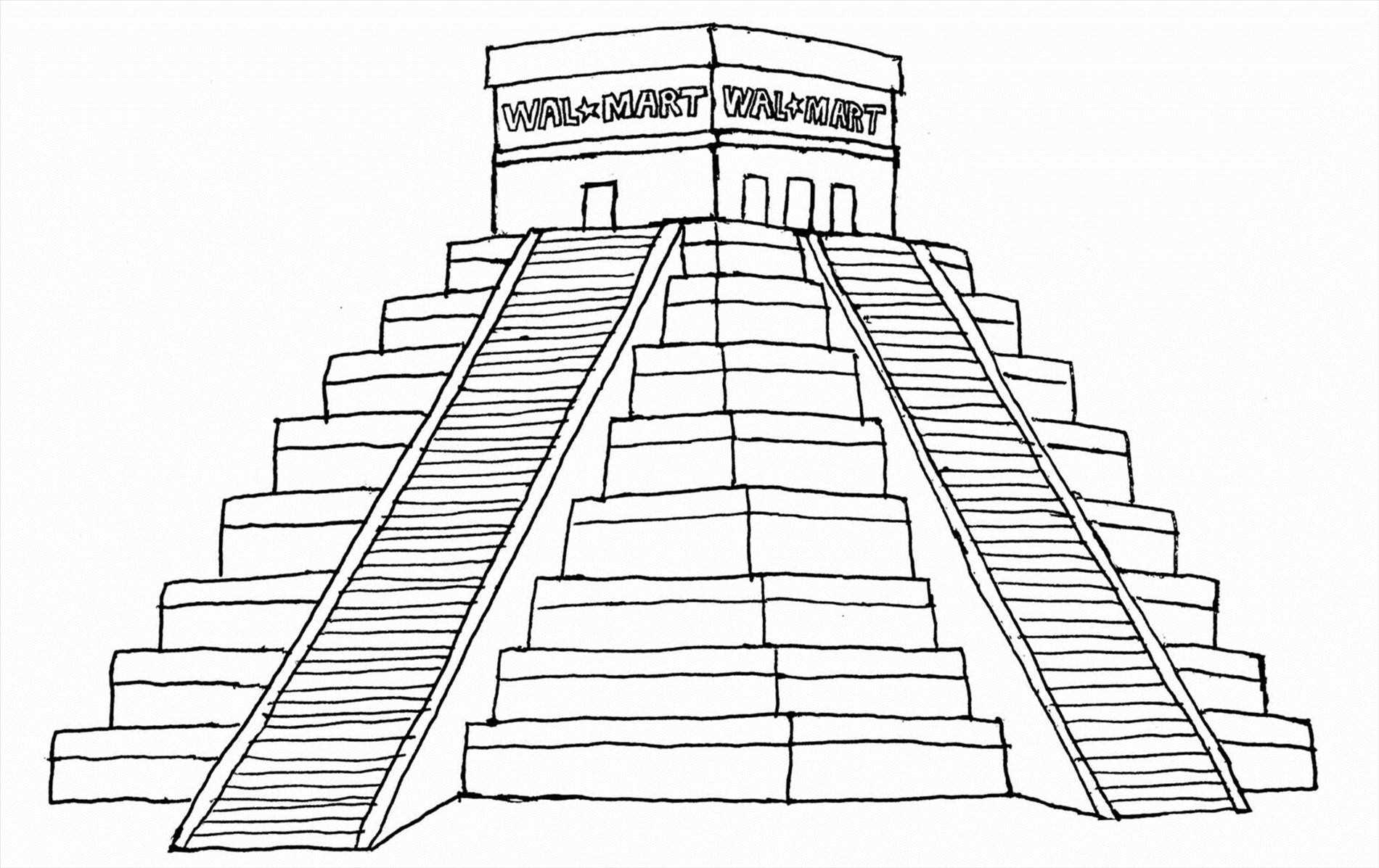 1900x1197 Easy Aztec Pyramid Drawing - Aztec Pyramid Drawing