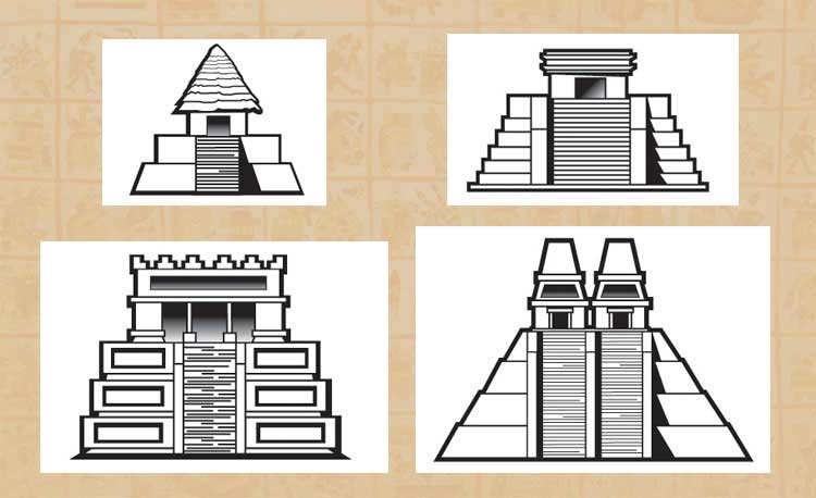 750x458 Huge Collection Of 'aztec Temple Drawing' Download More Than - Aztec Pyramid Drawing