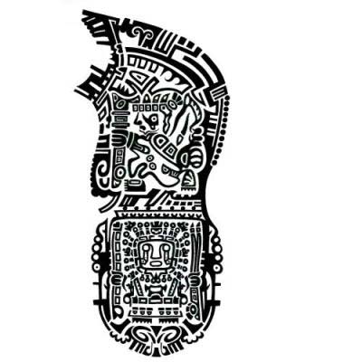 400x400 Half Sleeve Aztec Tattoo Tattoo Ideas - Aztec Tattoo Drawings