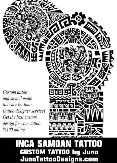 405x564 Inca - Aztec Tattoo Drawings
