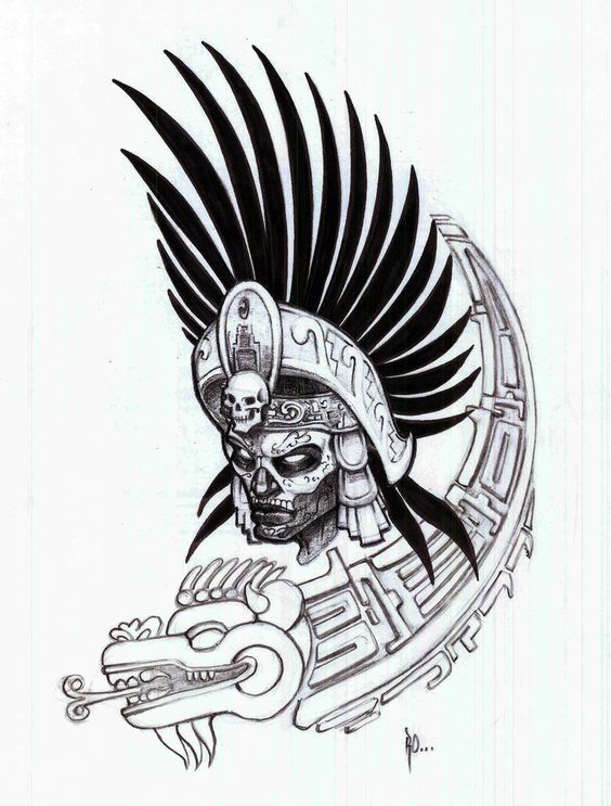 Aztec Warrior Drawing at Explore collection of