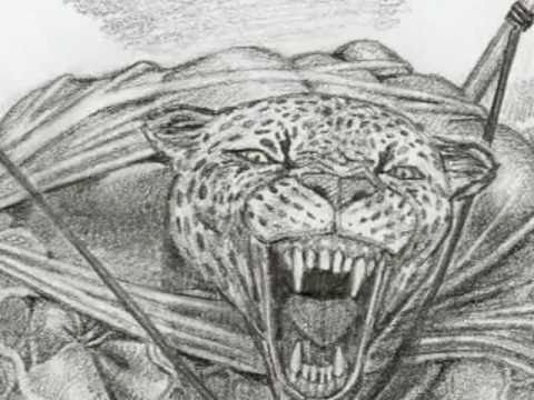 480x360 Jaguar Aztec Warrior Fantasy Art - Aztec Warrior Drawing