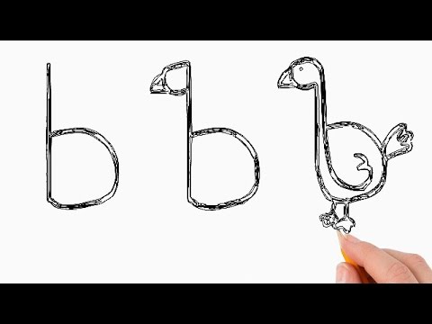 480x360 how to draw animals with letter b draw animals with letter b - B Drawing