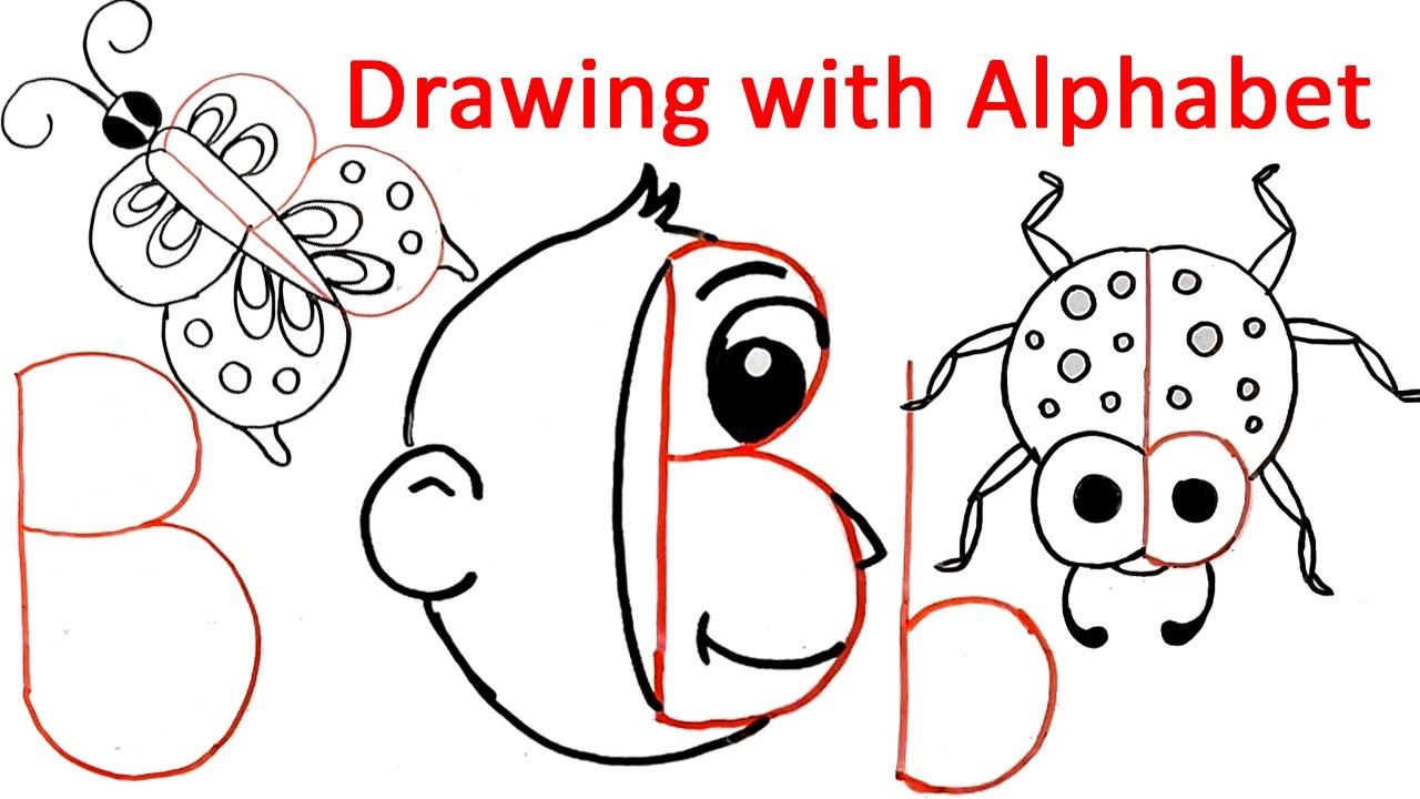 How to draw Alphabet a. Alphabet for Kids draw. How to draw Alphabet a b c. How to draw 3d number and Alphabet.