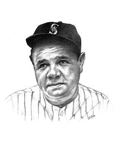 239x300 Babe Ruth Drawing - Babe Ruth Drawing