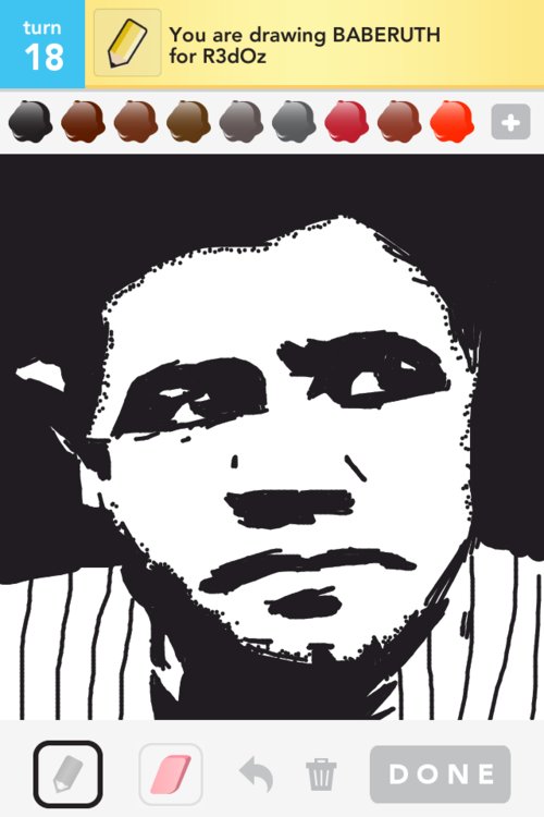 500x750 Baberuth Drawings - Babe Ruth Drawing