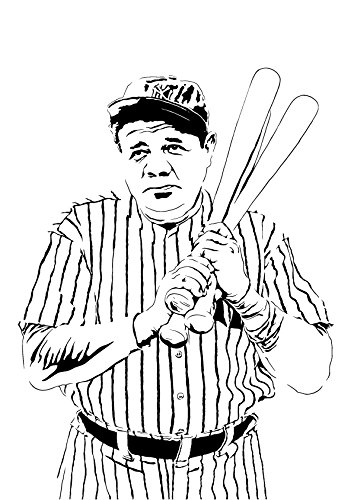 Babe Ruth Art Print - Babe Ruth Drawing. 