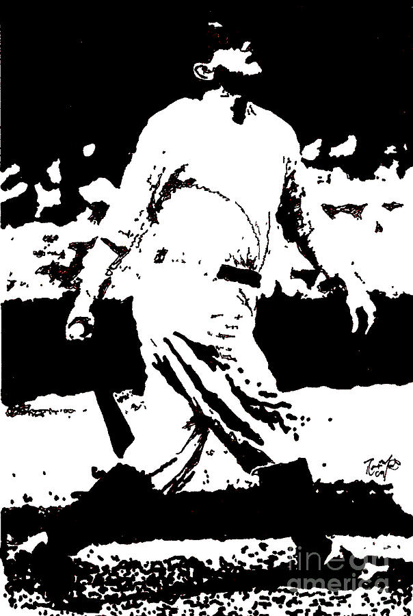 604x900 Babe Ruth Drawing Drawing - Babe Ruth Drawing