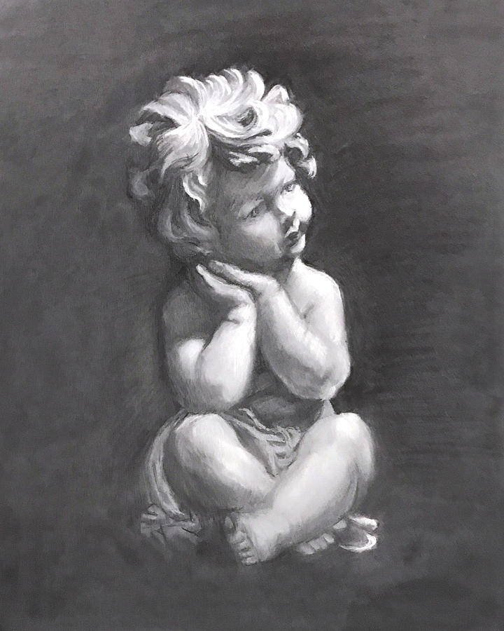 720x900 Baby Angel Drawing - Baby Angel Drawing