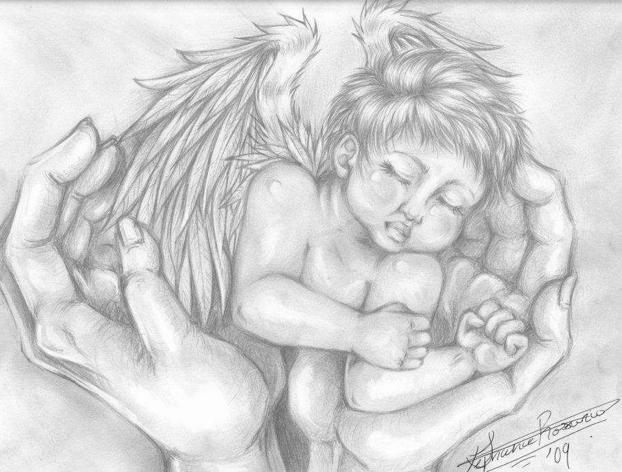 900x684 Baby Angel Drawings - Baby Angel Drawing