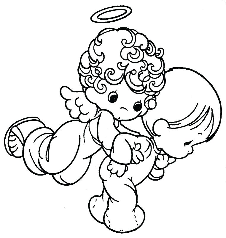 762x800 coloring pages of baby angels coloring pages of ba angels ba angel - Baby Angel Drawing