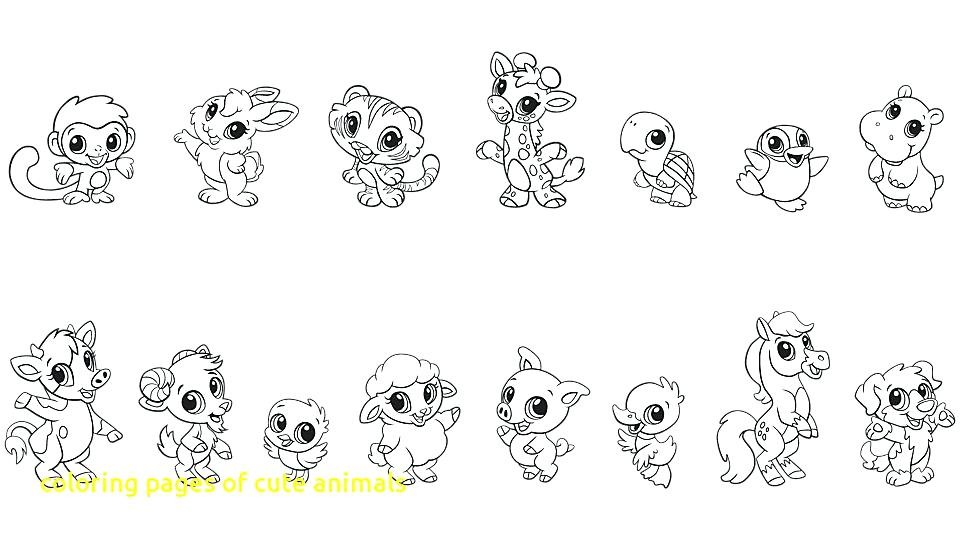 870 Cute Animals Coloring Pages Easy Images & Pictures In HD