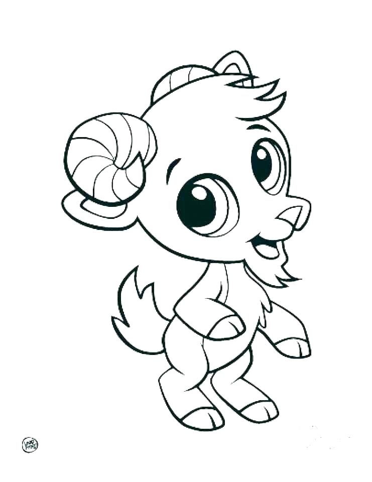 741x960 cute cartoon baby animal coloring pages - Baby Animal Drawings