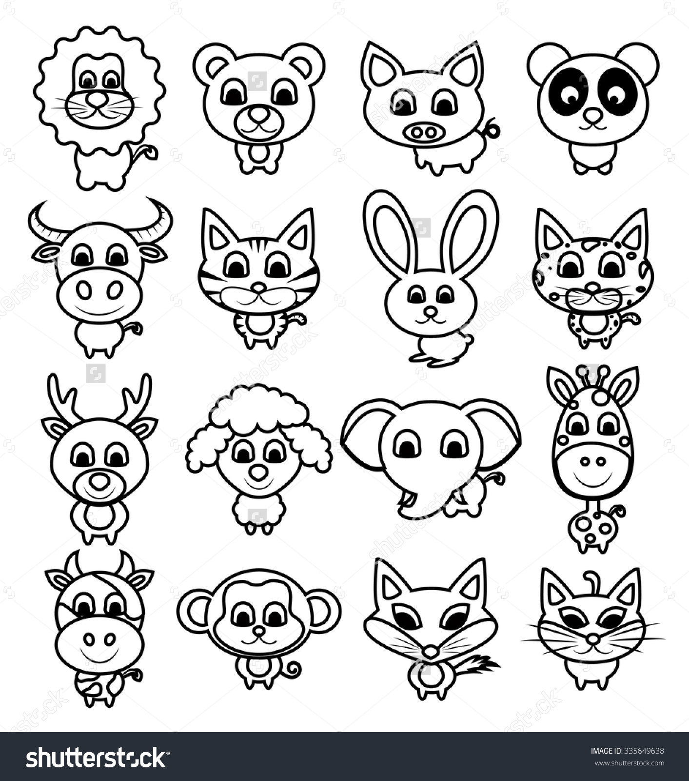 Ideas For Drawing Cute Animals Happy Emotion