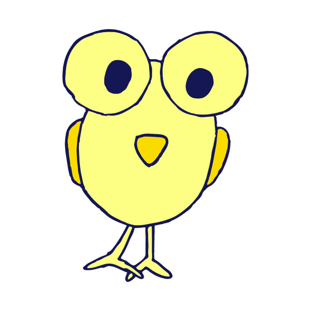 630x630 Big Eyed Little Bird Drawing - Baby Bird Drawing