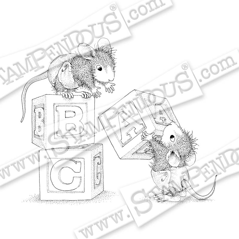 800x800 baby blocks rubber stamp - Baby Blocks Drawing