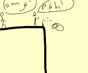 300x250 man throws a baby it's building blocks drawing - Baby Blocks Drawing