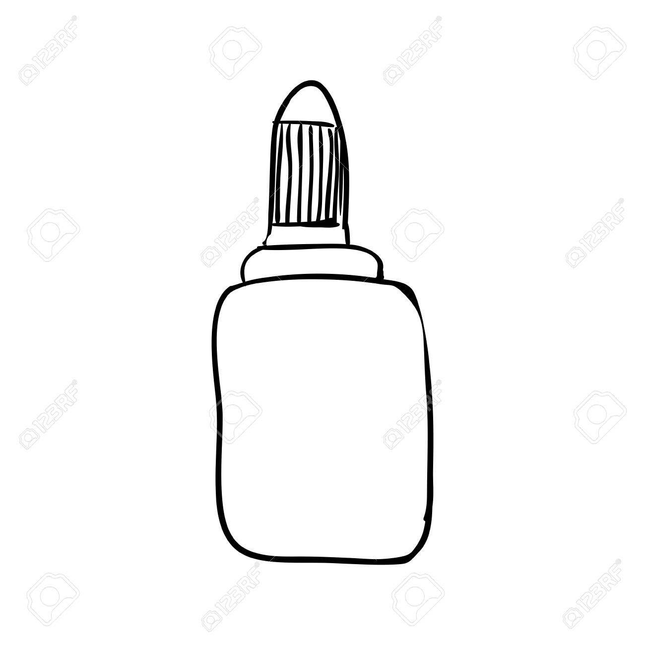1300x1300 How To Draw A Glue Bottle How To Draw A Baby Bottle Dog - Baby Bottle Drawing