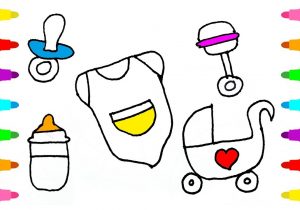 300x210 How To Draw Baby Bottle How To Draw Baby Bottle With Colored - Baby Bottle Drawing
