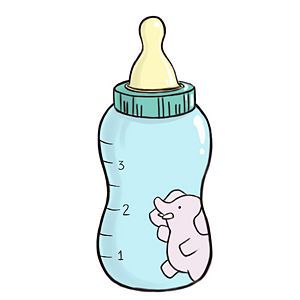 300x300 baby bottle cartoon baby bottle baby bottle teaching science - Baby Bottle Drawing