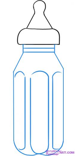252x520 Step How To Draw A Baby Bottle - Baby Bottle Drawing