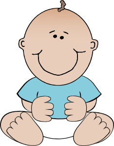 234x299 baby boy sitting clip art - Baby Boy Drawing