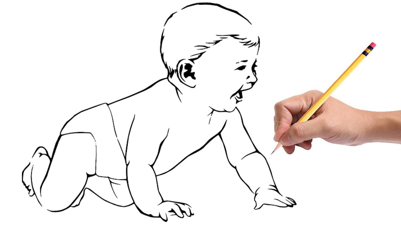 1280x720 how to draw a baby boy - Baby Boy Drawing