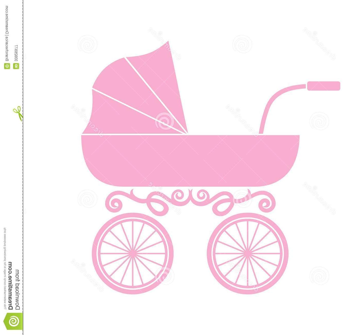 1388x1300 best pram baby carriage vector illustration drawing - Baby Carriage Drawing