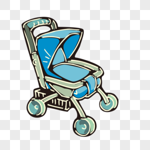 300x300 hand drawn blue baby carriage pattern images hand drawn blue - Baby Carriage Drawing