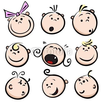 400x400 cartoon baby face zoodle doodles baby cartoon, baby face - Baby Cartoon Drawing