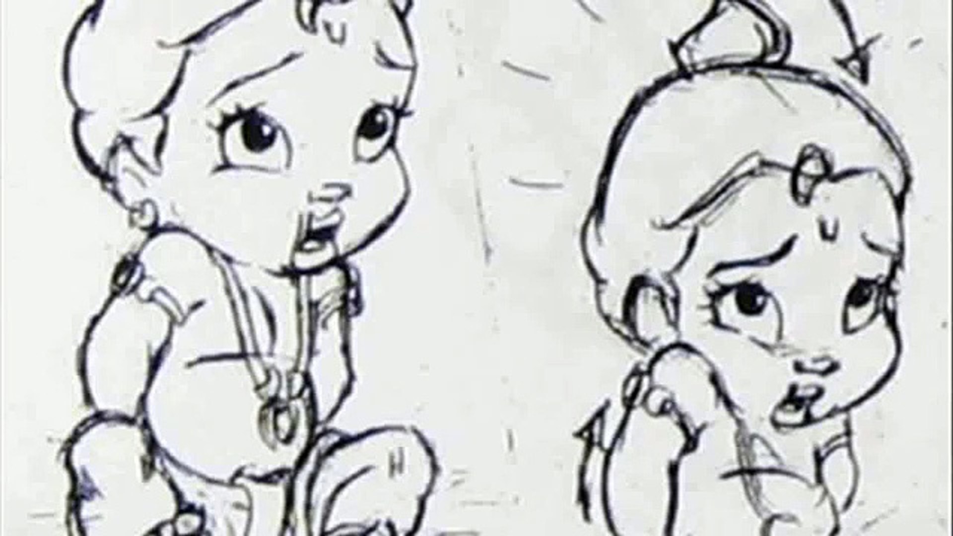 1920x1080 Cartoon Baby Krishna Drawing - Baby Cartoon Drawing