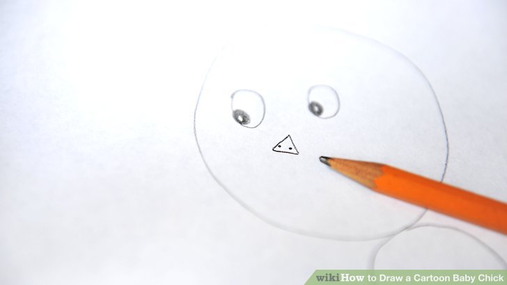 728x410 how to draw a cartoon baby chick steps - Baby Chick Drawing