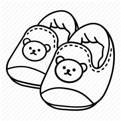 512x512 Baby, Child, Clothes, Infant, Shoes, Slippers Icon - Baby Clothes Drawing