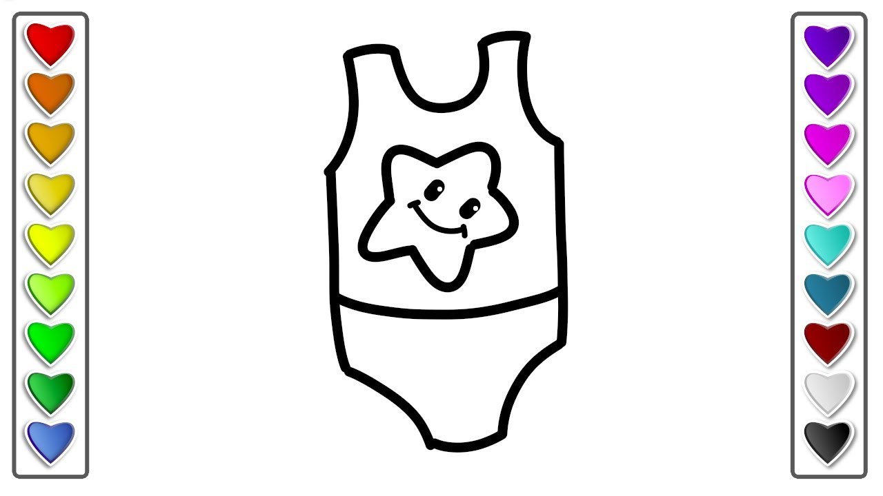 1280x720 How To Draw Baby Dress L Drawing For Kids - Baby Clothes Drawing