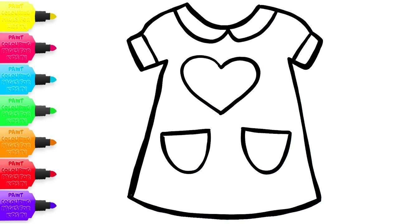 1280x720 Toy Art Baby Clothes Easy Coloring With Drawing - Baby Clothes Drawing