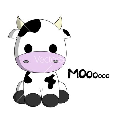 380x400 cute cow cartoon vector image on sunbeans cow cartoon drawing - Baby Cow Drawing