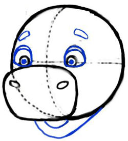 250x275 how to draw cute cartoon baby cows with step - Baby Cow Drawing