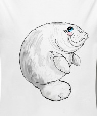 190x228 walrus sea cow drawing sea animals organic long sleeved baby - Baby Cow Drawing