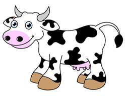 250x192 Baby Cow Sketch - Baby Cow Drawing