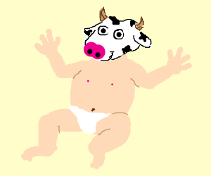 300x250 Baby Cow Drawing - Baby Cow Drawing